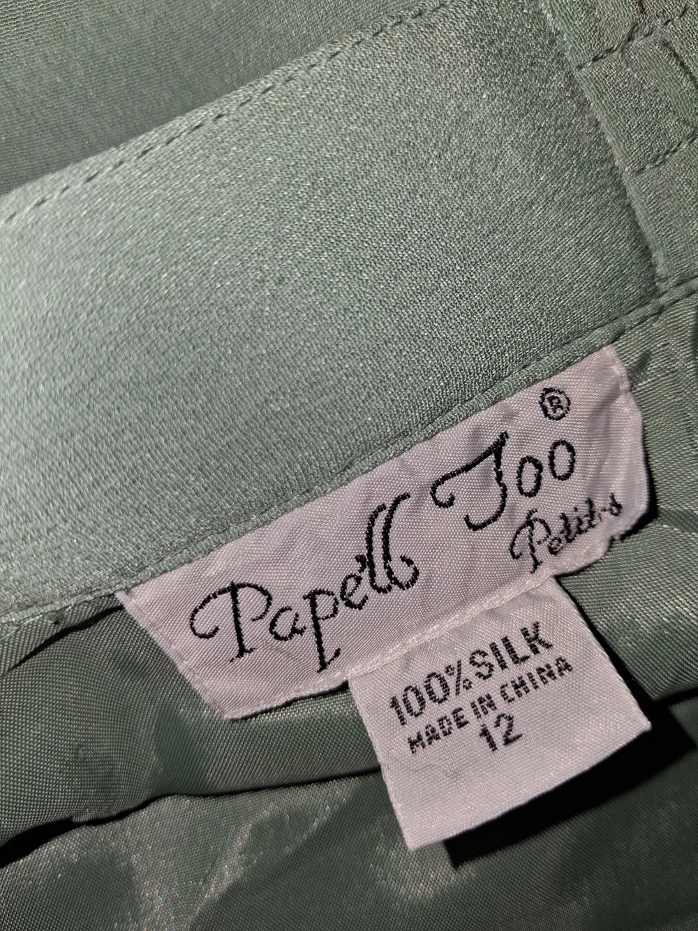 Adrianna Papell Light Green Two-Piece Skirt Set